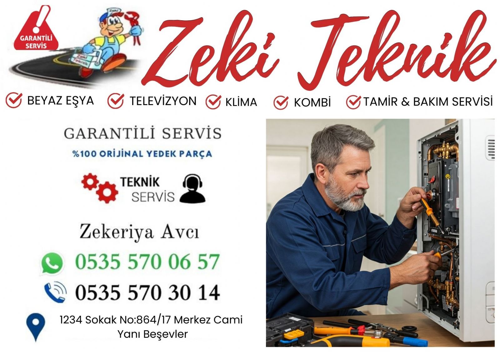 Beşevler Kombi Servisi